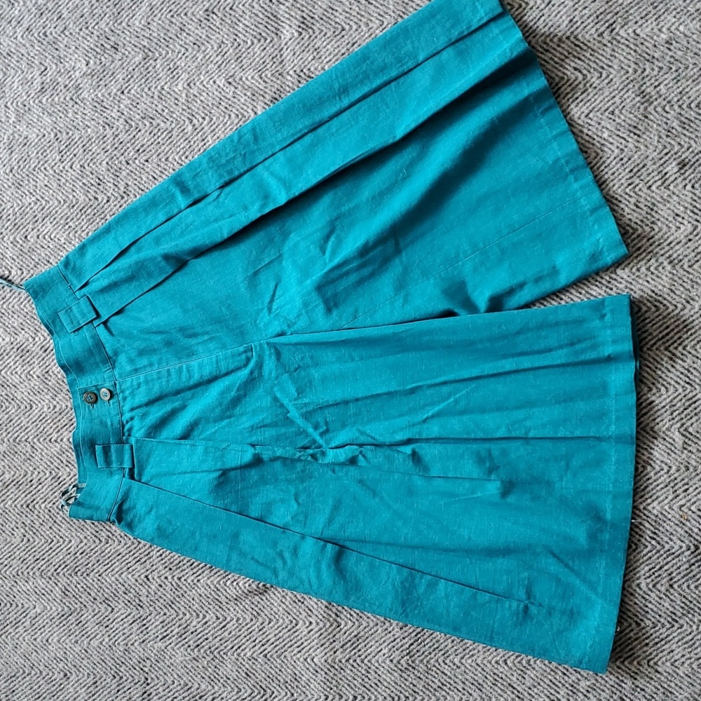 VTG Bagatelle Bright Aqua Culotte Shorts
